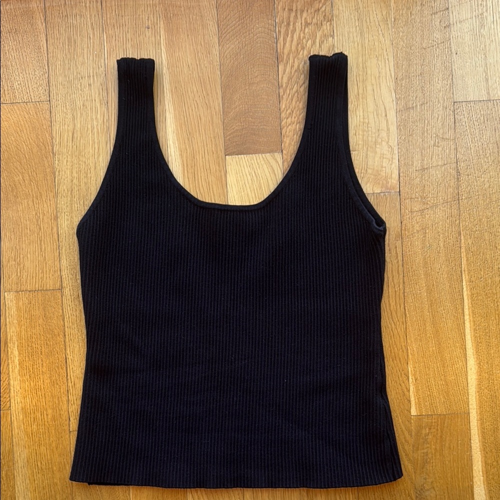 House of Harlow Black Ribbed Women's Top